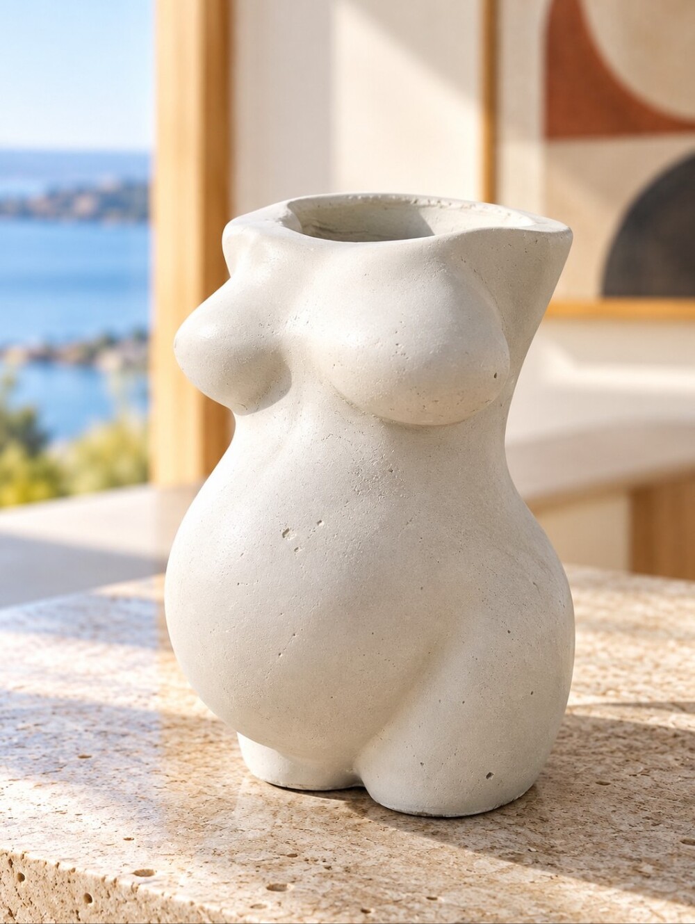 Suc(cute)lent Bros Pregnant Body Planter Concrete Sculpture Canada Signed